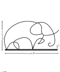 مجسمه مینیمال مدل فیل کد 7193
