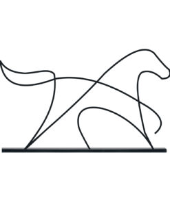 مجسمه فلزی مینیمال مدل اسب کد 7194