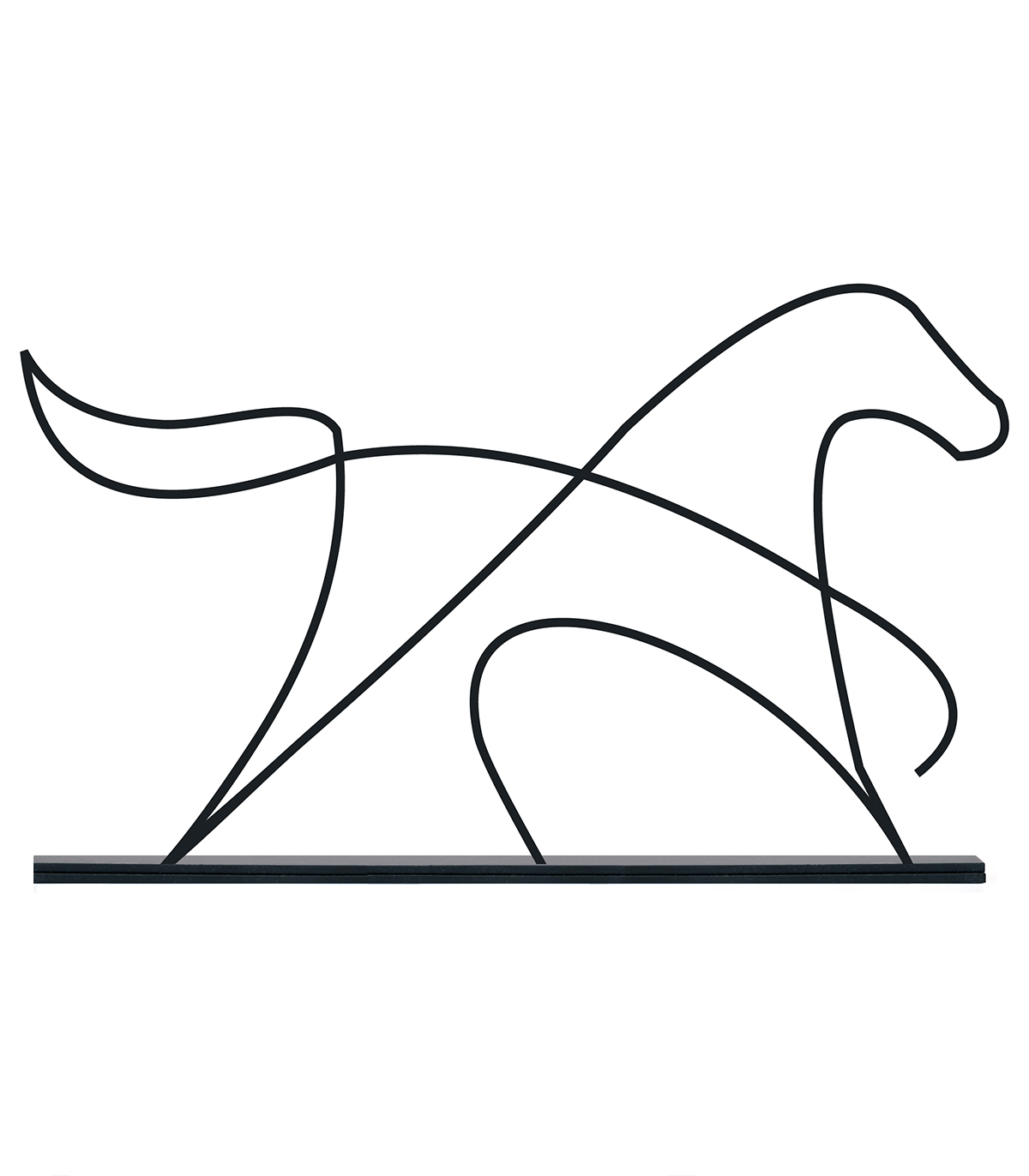 مجسمه فلزی مینیمال مدل اسب کد 7194