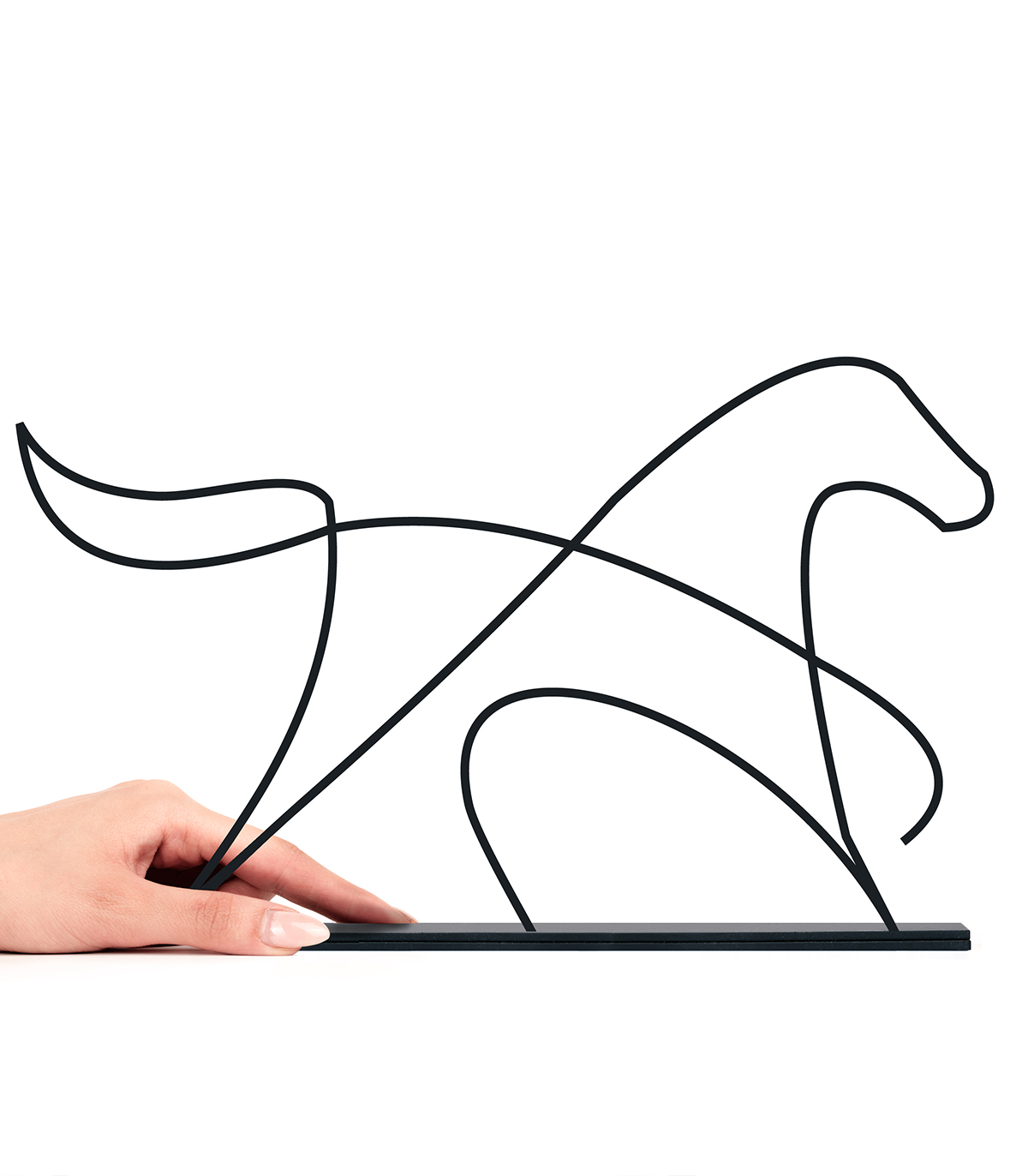 مجسمه فلزی مینیمال مدل اسب کد 7194