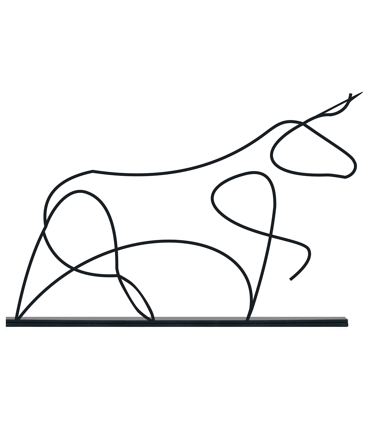 مجسمه فلزی سبک مینیمال مدل گاو کد 7197