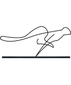 مجسمه فلزی مینیمال مدل پرش کد 7198