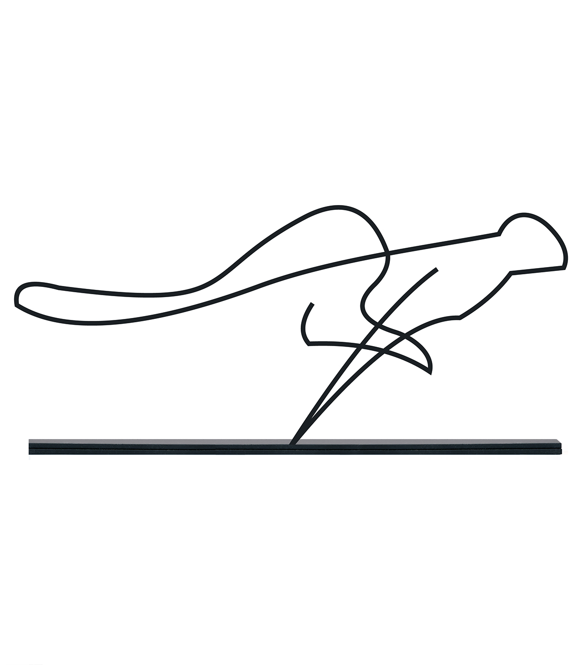 مجسمه فلزی مینیمال مدل پرش کد 7198