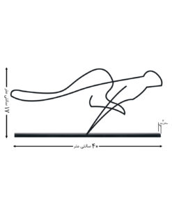 مجسمه فلزی مینیمال مدل پرش کد 7198