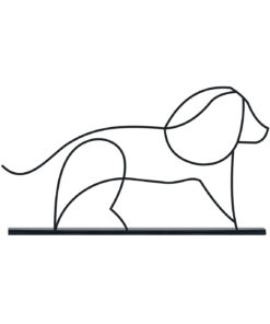 مجسمه مینیمال مدل DOG کد 7199