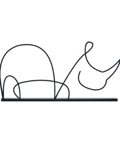 مجسمه فلزی مدل کرگدن کد 7200