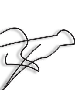 مجسمه فلزی مینیمال مدل پرش کد 7198