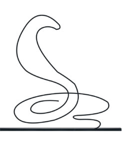 مجسمه فلزی مدل مار کد 7203