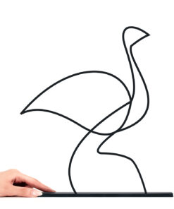 مجسمه مینیمال مدل شترمرغ کد 7204