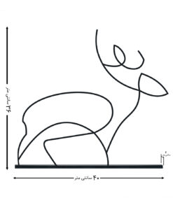 مجسمه فلزی مدل DEER کد 7208