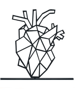 مجسمه مینیمال فلزی مدل HEART کد 7240