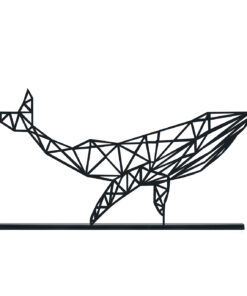 مجسمه فلزی مینیمال مدل نهنگ کد 7241