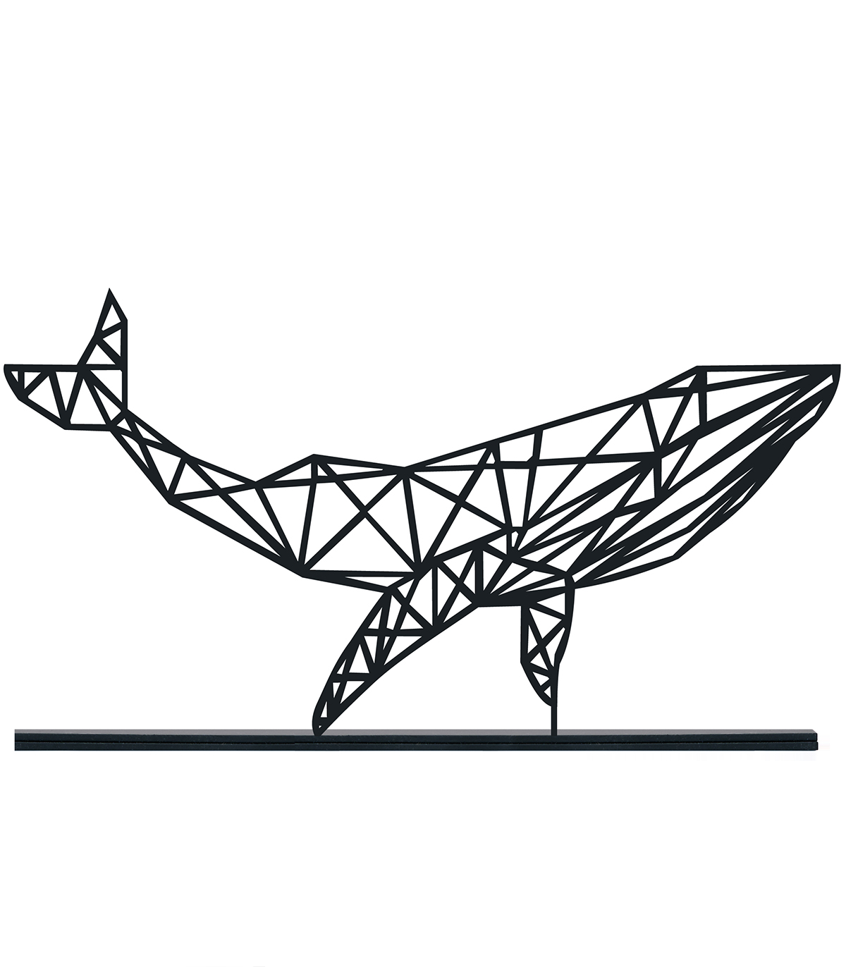 مجسمه فلزی مینیمال مدل نهنگ کد 7241