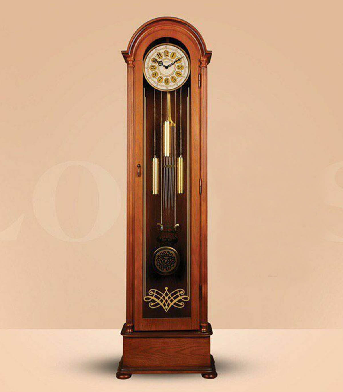 ساعت مبله چوبی مدل DANTE رنگ قهوه ای