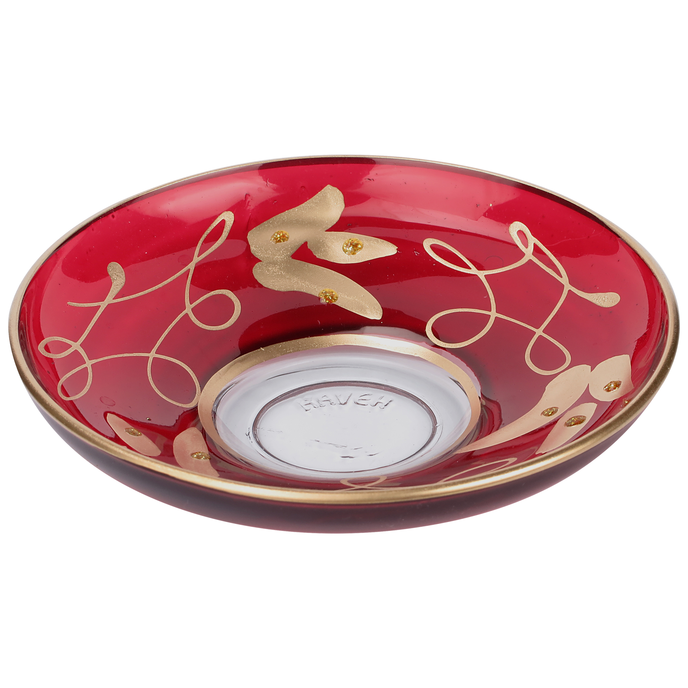 سرویس چای خوری شاه عباسی 14پارچه قرمز طلایی