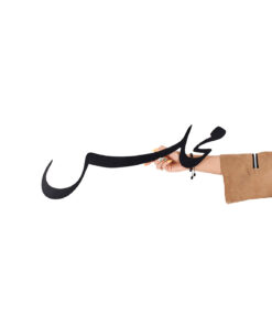 استیکر خوش نویسی نستعلیق طرح بی صورت او مجلس ما را نمکی نیست