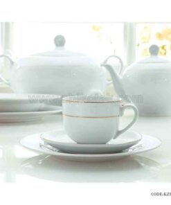 سرویس چایخوری 6 نفره زرین طرح سپید صدف