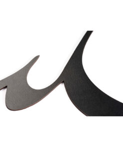 استیکر نستعلیق چوبی طرح بیا به میکده و چهره ارغوانی کن مرو به صومعه کانجا سیاه کارانند