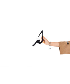 تابلو چسبی خوشنویسی طرح دل بی تو به جان آمد وقت است که باز آیی