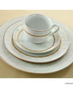 سرویس چای خوری شیک 6 نفره زرین طرح هدیه طلایی