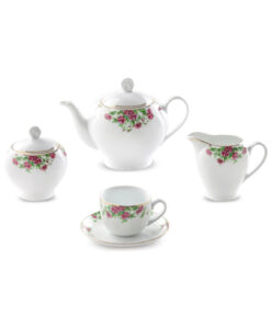 سرویس چینی 102 پارچ 12 نفره مدل بیدگل سری ایتالیا اف