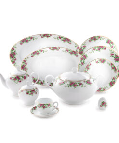 سرویس چینی 102 پارچ 12 نفره مدل بیدگل سری ایتالیا اف