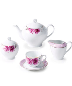 سرویس چای خوری 12 پارچ 6 نفره مدل رزفلاور سری ایتالیا اف