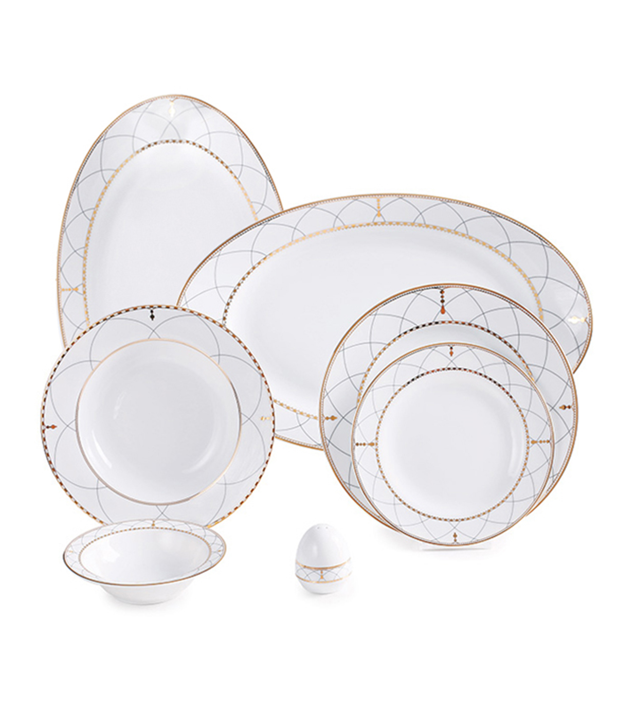 سرویس چینی زرین 12 نفره روما سری ایتالیا اف