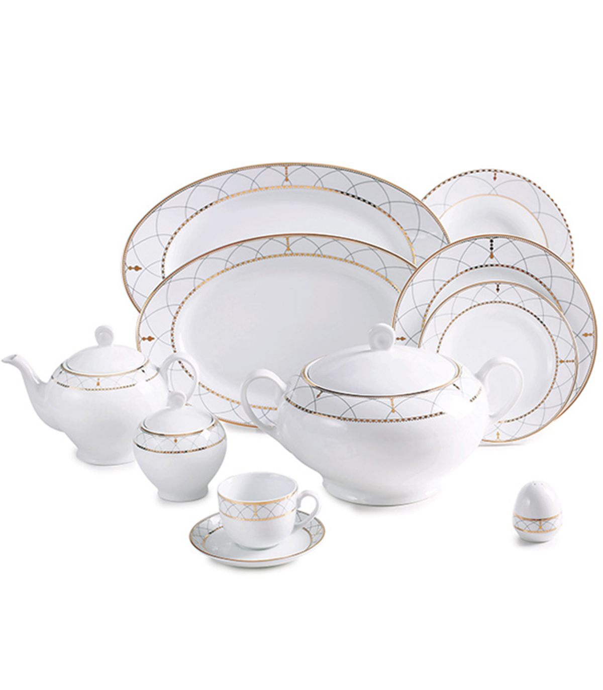 سرویس چینی زرین 12 نفره روما سری ایتالیا اف