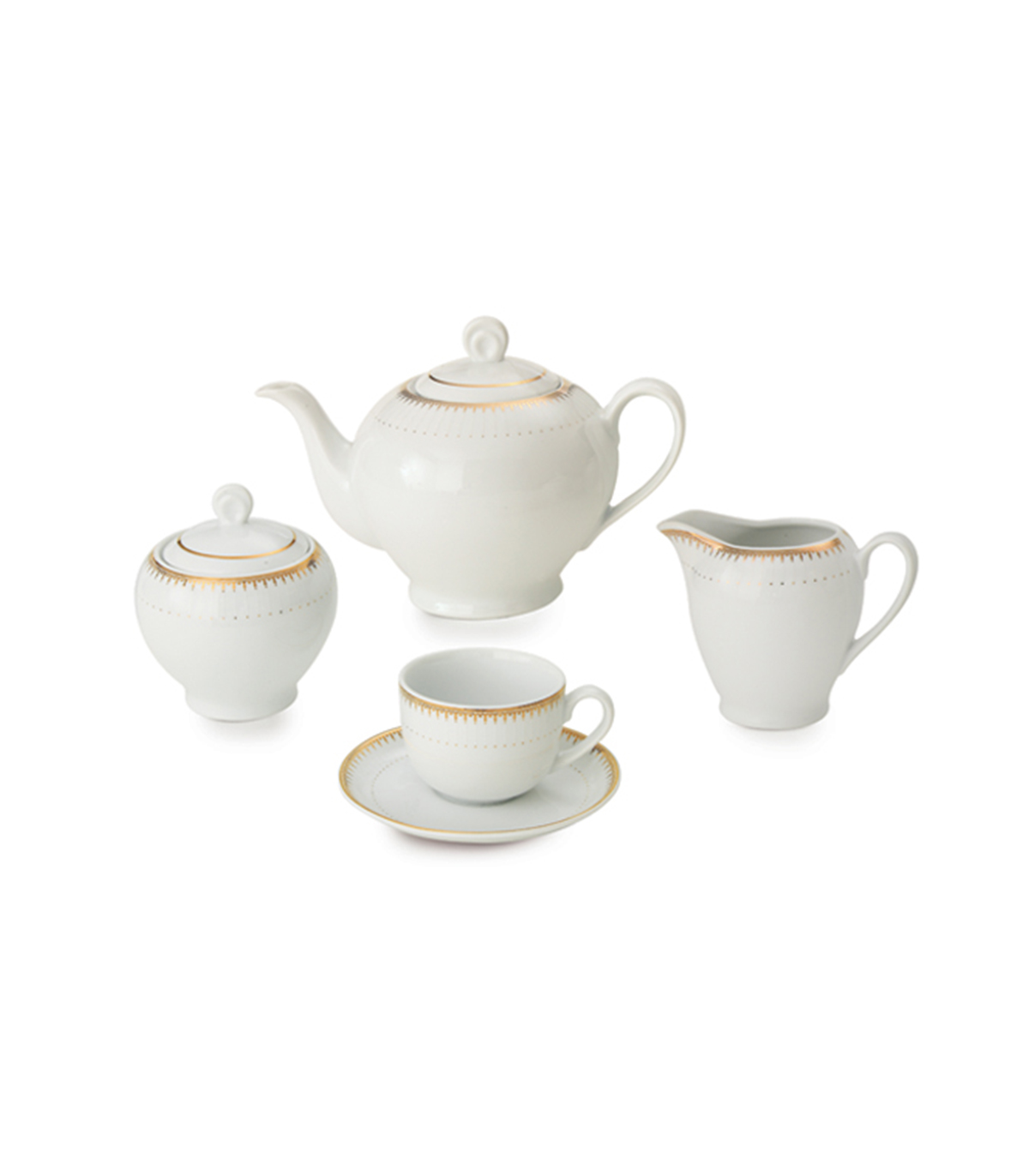 سرویس چینی لوکس ایرانی زرین 12 نفره سپیدار سری ایتالیا اف