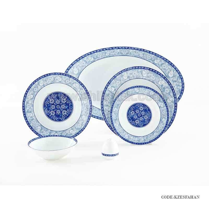 ظروف چینی 6 نفره زرین طرح اصفهان