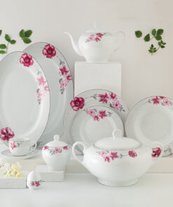 سرویس چینی 12 نفره مدل کردوبا سری ایتالیا اف