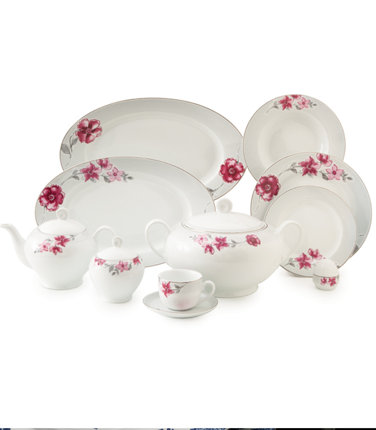 سرویس چینی 12 نفره مدل کردوبا سری ایتالیا اف