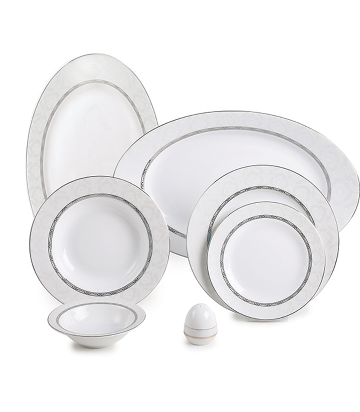 سرویس چینی 28 پارچ 6 نفره مدل هدیه پلاتینی سری ایتالیا اف