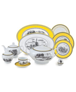 سرویس چینی 102 پارچ 12 نفره مدل ویلیج سری ایتالیا اف