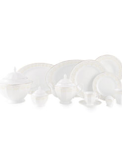 سرویس ظروف غذاخوری 12 نفره طرح هیلدا سری نئوکلاسیک