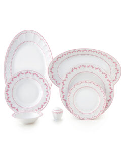 سرویس 6نفره 29 پارچ غذاخوری مدل فرانسیس صورتی سری نئوکلاسیک