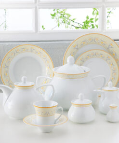 سرویس غذاخوری چینی 12نفره 108 پارچه مدل جنوا سری شهرزاد