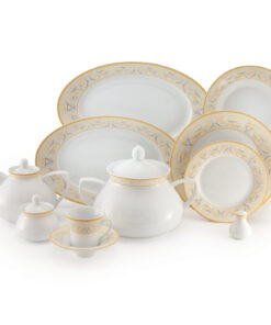 سرویس غذاخوری چینی 12نفره 108 پارچه مدل جنوا سری شهرزاد