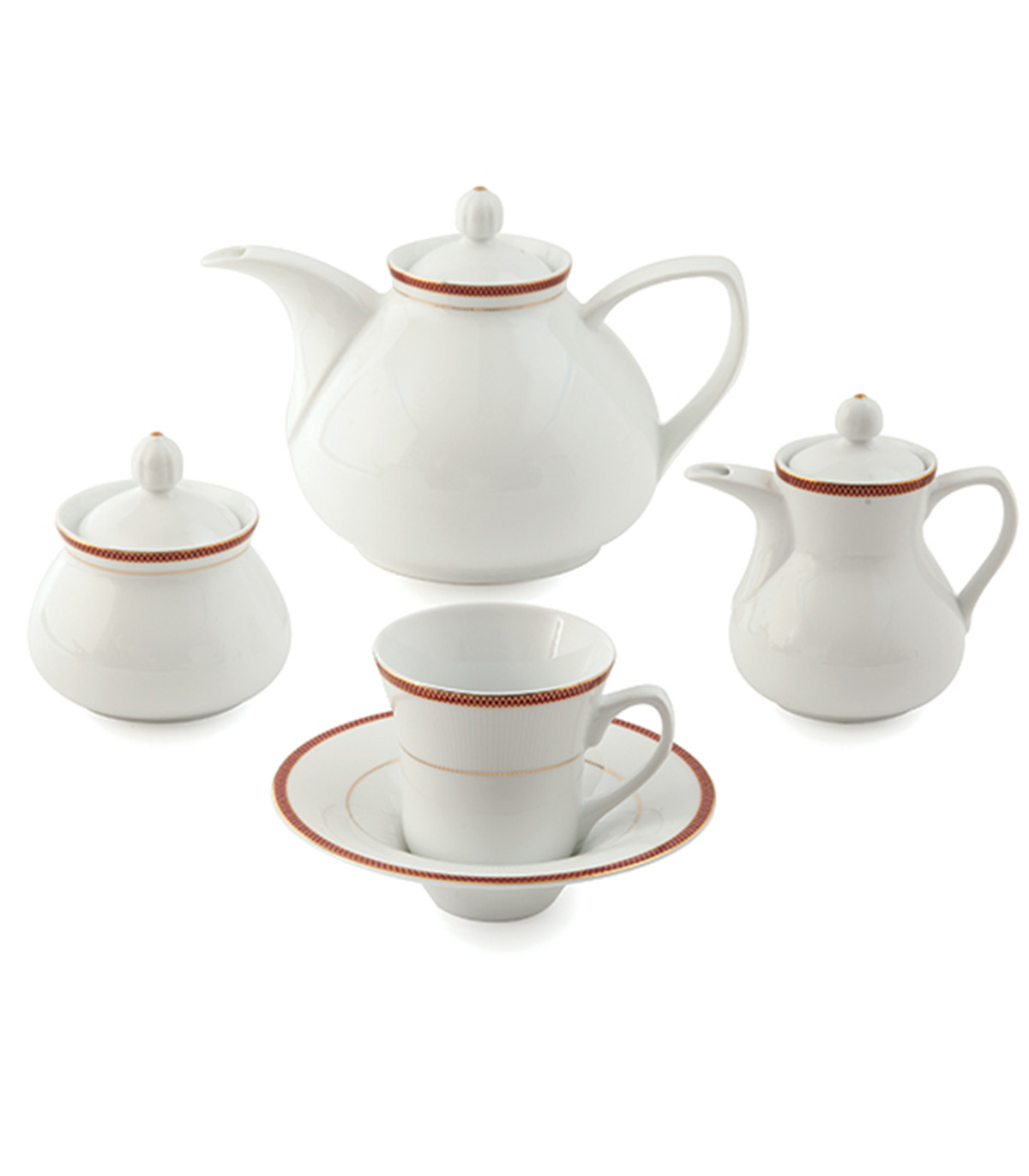 سرویس غذاخوری چینی 12نفره 108 پارچه مدل سپینود ارغوانی سری شهرزاد