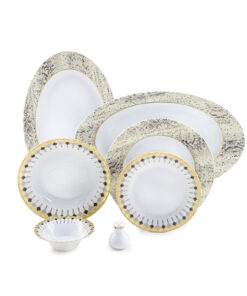 سرویس غذاخوری چینی 12نفره 108 پارچه مدل کلوپاترا سری شهرزاد