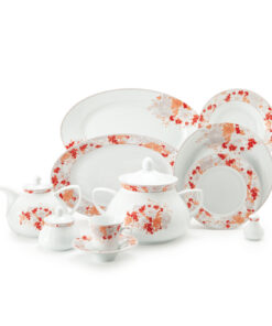 سرویس غذاخوری چینی 12نفره 108 پارچه مدل ملانی سری شهرزاد