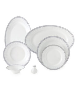 سرویس غذاخوری چینی 12نفره 108 پارچه مدل وایت رز سری شهرزاد