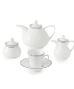 سرویس غذاخوری چینی 12نفره 108 پارچه مدل وایت رز سری شهرزاد