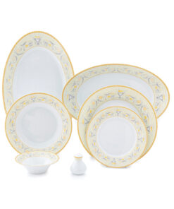 سرویس چینی غذاخوری زرین 6 نفره مدل جنوا سری شهرزاد