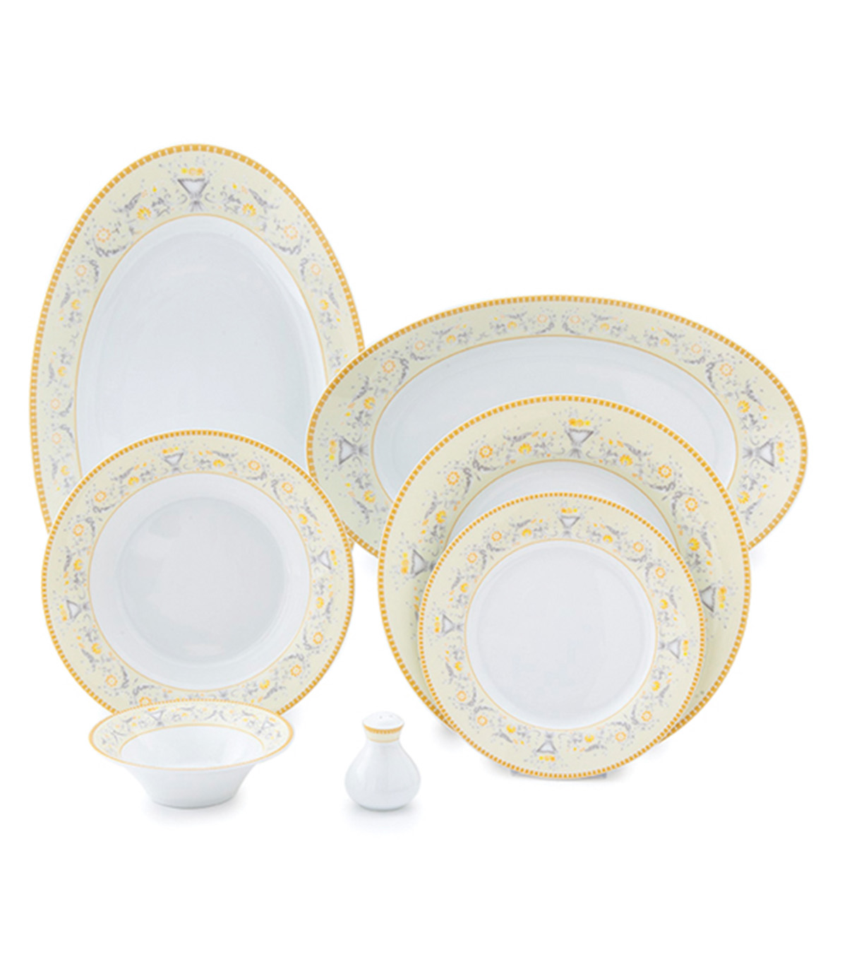 سرویس چینی غذاخوری زرین 6 نفره مدل جنوا سری شهرزاد