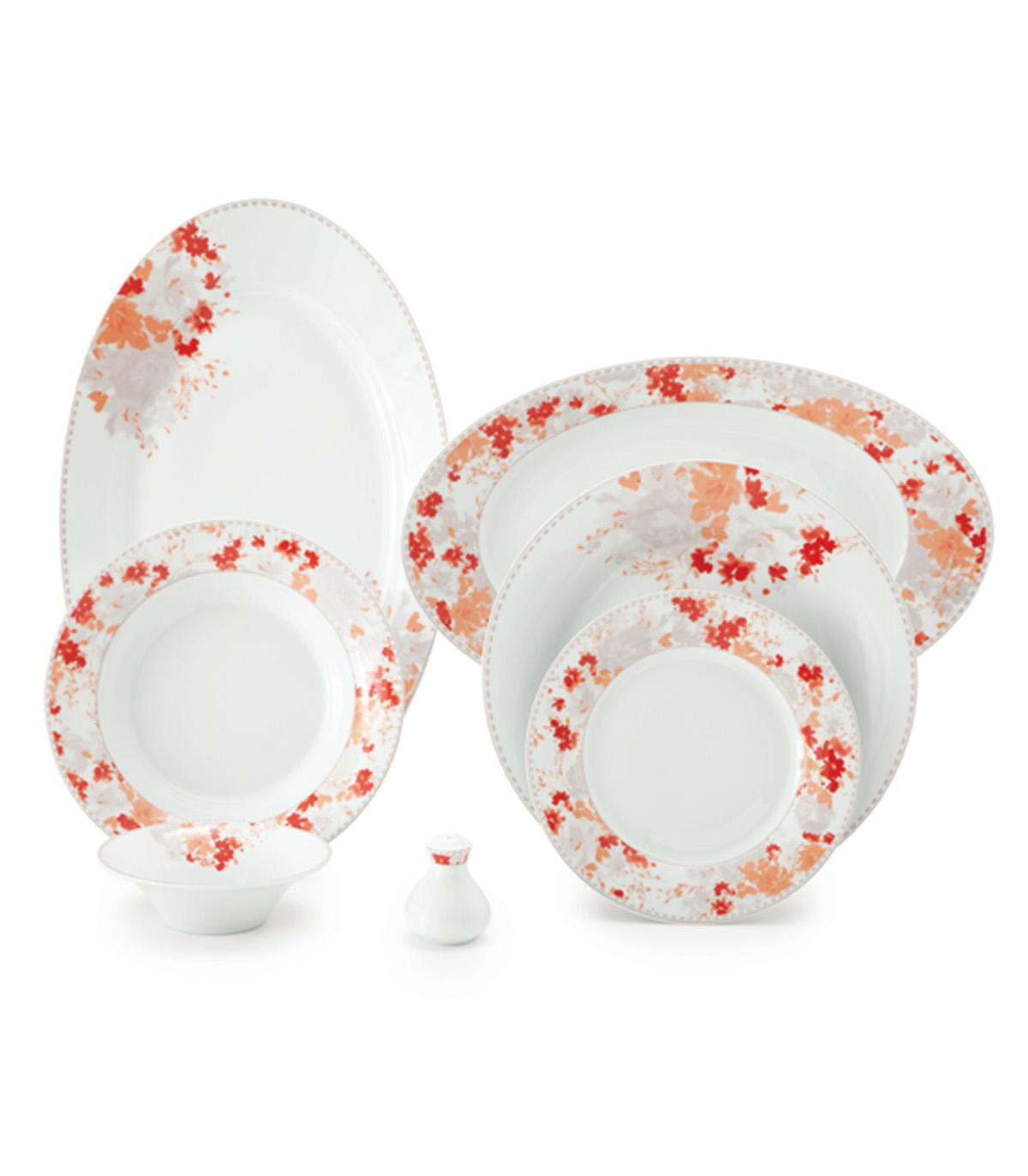 سرویس چینی غذاخوری زرین 6 نفره مدل ملانی سری شهرزاد