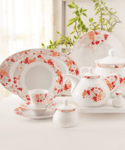 سرویس چینی غذاخوری زرین 6 نفره مدل ملانی سری شهرزاد