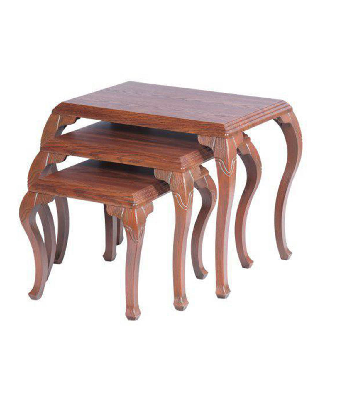 میز عسلی سه عددی چوبی مدل 0058