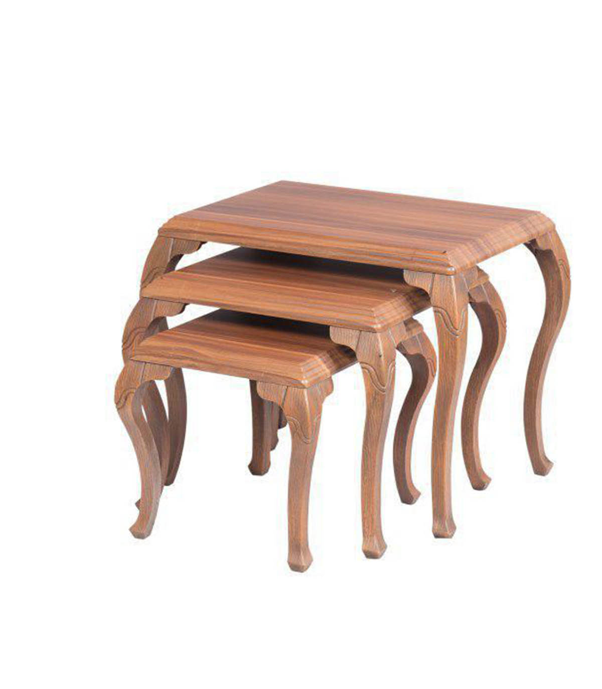 میز عسلی سه عددی چوبی مدل 0058